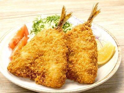 真あじフライ１００