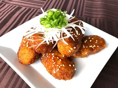 甘辛ダレのささみフライ